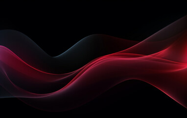 Gradient black background with wavy lines