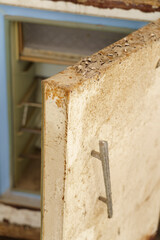 old rusty fridge, old Ripoll winery, Llucmajor, .Majorca, Balearic Islands, Spain