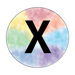 Obraz premium Colorful alphabet design logo