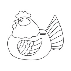 chicken piggy bank icon