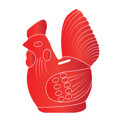 chicken piggy bank icon