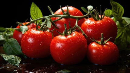 fresh tomato product photography
