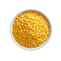 Sweet corn kernels in a bowl