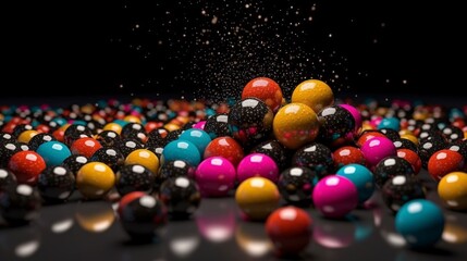 Generative Ai. Colored balls
