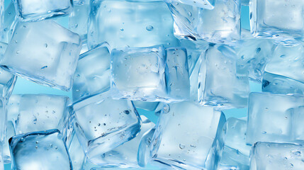 seamless pattern ice cubes background