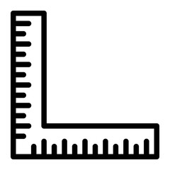 ruler line icon