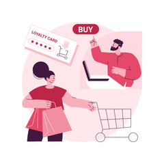 Purchasing habits abstract concept vector illustration. Generate consumer habit, marketing research, millennial purchasing preference, shopping, habitual buying behavior abstract metaphor.