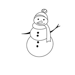 snowman, illustration 