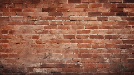 Fototapeta premium Wide angle Vintage Red brick wall Background