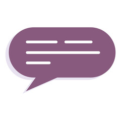 Isolated colored communication bubble chat icon Vector