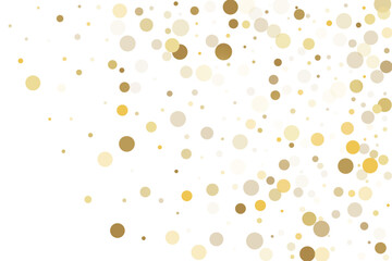 Gold glitter confetti, great design for any purpose. Party decor.