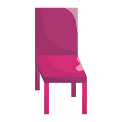Isolated colored office chair icon Vector