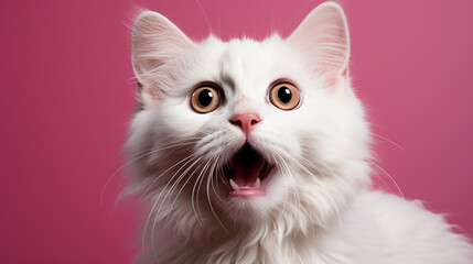 Surprised cat. Generative Ai