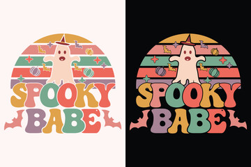 Fototapeta premium Spooky Babe Svg , Halloween EPS Design