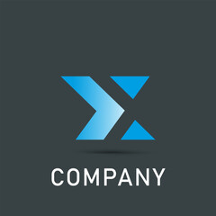 logo for company, X lettar logo.