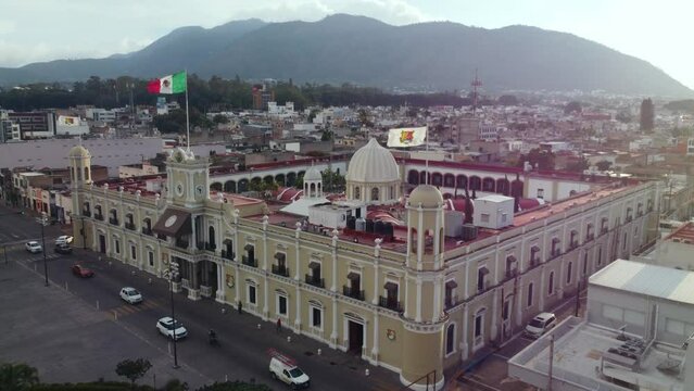 Government Palace at Sunset in the City of Tepic, Nayarit. Mexico