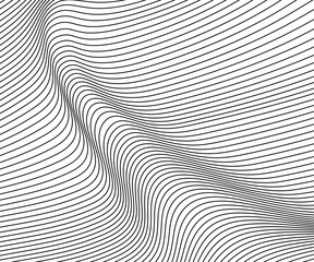 Vector abstract wave lines 
