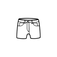men's shorts concept vector illustration