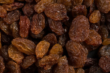 Sweet raisins background