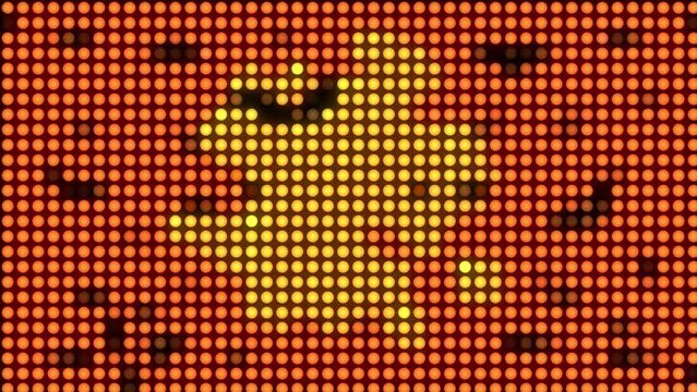 halloween abstract orange scary animation for holiday background. Small dots patternmoving and show decoration