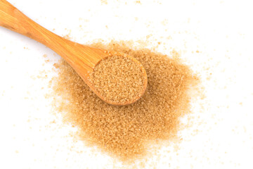 brown sugar in a spoon