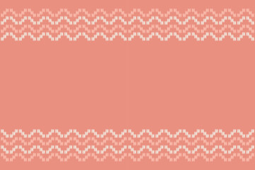 Ethnic Ikat fabric pattern geometric style. Ikat embroidery Ethnic oriental pattern rose gold pink gold background. Abstract,vector,illustration.Texture,clothing,frame,decoration,motif valentine.