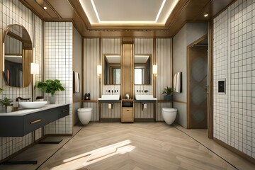 interior of a bathroom generated Ai Technology
