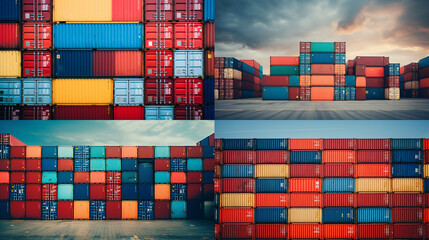 Obraz premium container containers