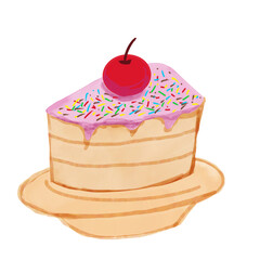 birthday cake with candles