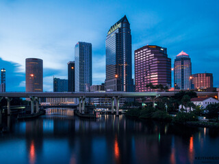Obraz premium Blue hour Tampa