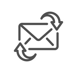Mail related icon outline and linear vector.
