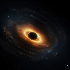 Universe Whirl Collapsing Into a Black Hole. Generative ai