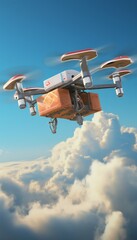 Air Drone Delivery. Generative ai