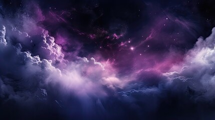 Fototapeta na wymiar Purple galaxy outer space scene