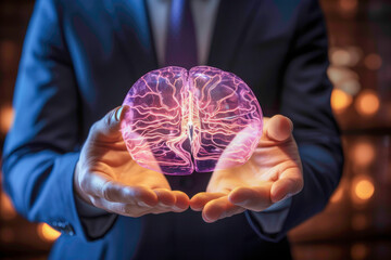 Unlocking Potential Businessman's Insight into the Human Brain