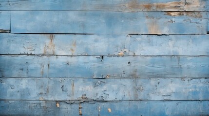 Fototapeta premium Worn blue wooden door with peeling paint
