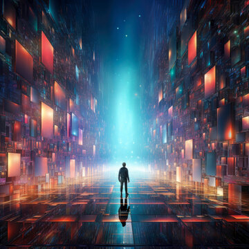 Cosmic Nexus Digital Interface Unveiling the Akashic Records AI Navigator, Fractal Pixel Generative Archive, and Infinite Knowledge