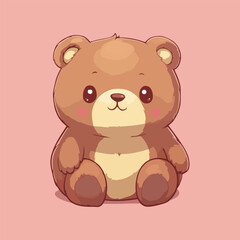 Obraz na płótnie Canvas cute teddy bear with heart