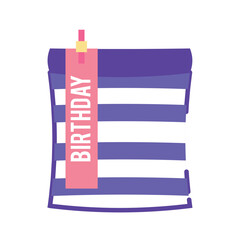 Isolated colored birthday gift icon Vector