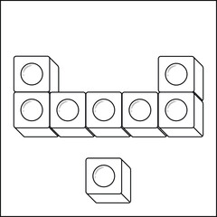 Arabic Alphabet letter sketch blocks