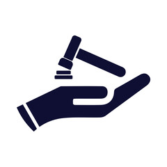 justice, hand , law, scale, law on hand icon