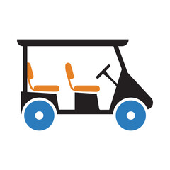 Golf cart, Golf, Buggy car, Game golf cart icon