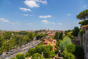 Fototapeta na wymiar Rome from above