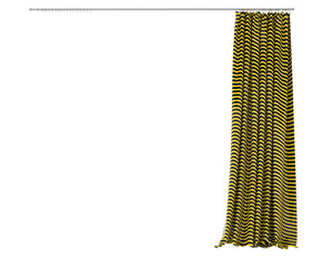 Curtains isolated on transparent background. 3d rendering - illustration