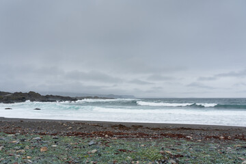 Rough seascape along the Hamningberg road, Varanger, Norway