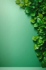 green Background with copy space