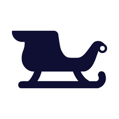 Christmas, sled, sledge, sleigh, snow, transport, x-mas icon