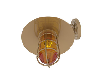 Exterior lamp isolated on transparent background. 3d rendering - illustration
