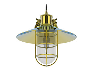 Fototapeta na wymiar Exterior lamp isolated on transparent background. 3d rendering - illustration