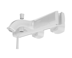 Faucet isolated on transparent background. 3d rendering - illustration